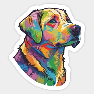 Labrador Retriever Dog Art Sticker